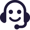 Person in call centre icon