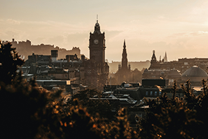 Edinburgh in Scotland during the day