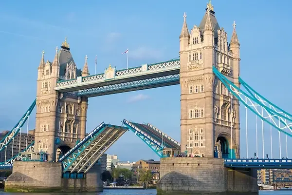 Daytime image of London Bridge opening