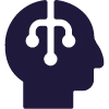 Brain network icon