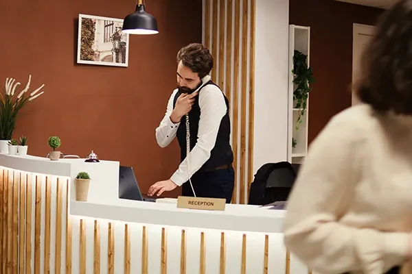 Hotel front desk