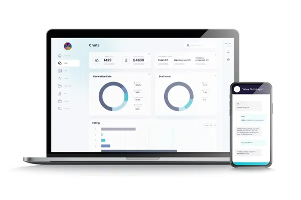 Virtual AI chat agent img 1