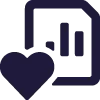 Report heart icon